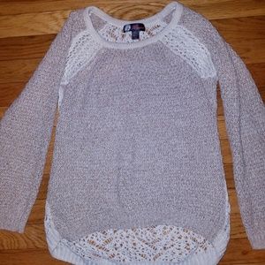 Crotchet detail sheer back jj basics sweater